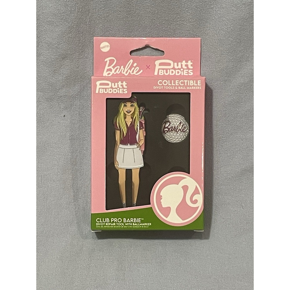 NEW Barbie x Putt Buddies - Collectible Divot Repair Tool Hat Clip & Ballmarker